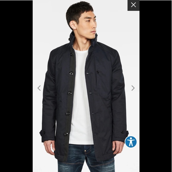 NWT Men’s G-Star Raw Premium Padded Trench Coat - Picture 5 of 7